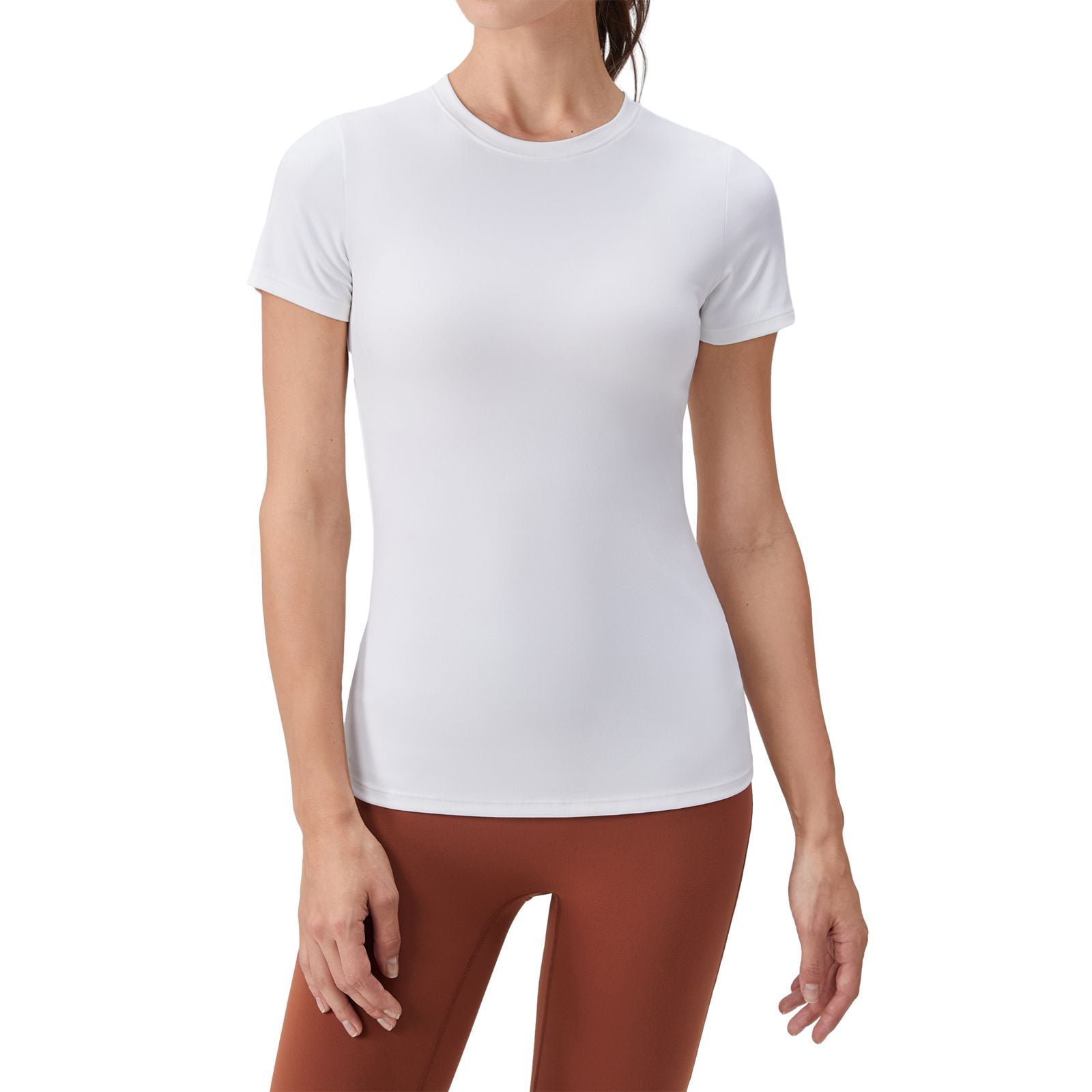 Women's Dry Fit T Shirt, Short Sleeve Athletic Shirts, Round