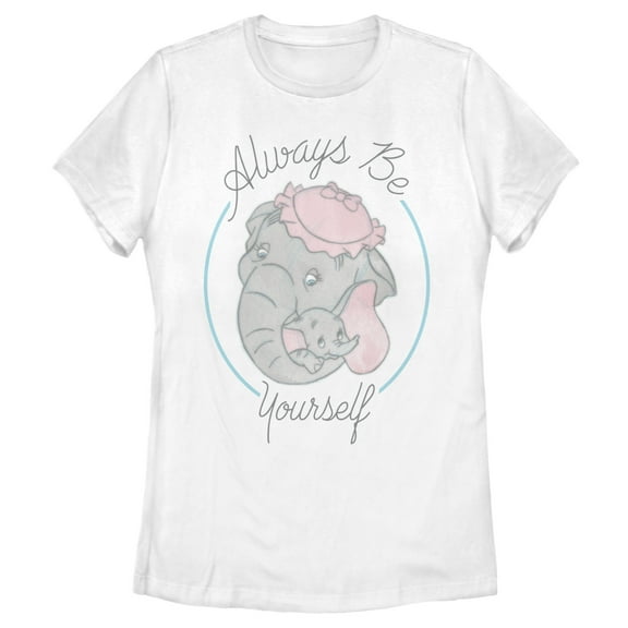 Women's Dumbo Always Be Yourself Graphic Tee White 2X Large