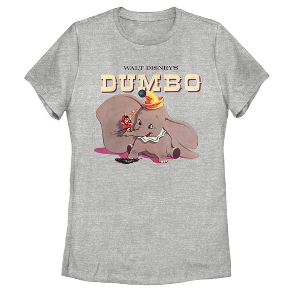 Women's Dumbo Circus Act  Graphic Tee Athletic Heather Medium