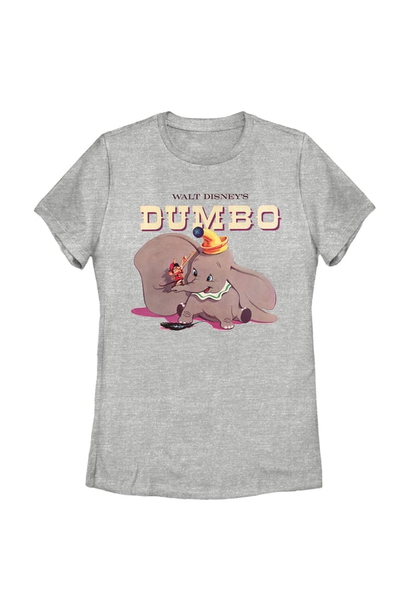 Women's Dumbo Circus Act  Graphic Tee Athletic Heather X Large