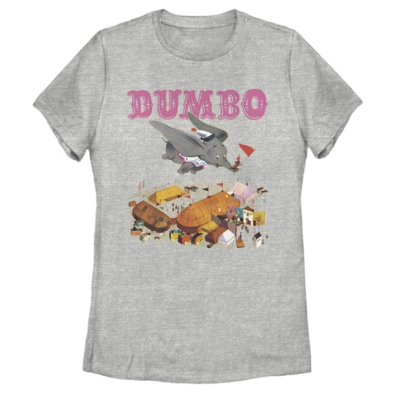Women's Dumbo Classic Storybook Cover Graphic Tee Athletic Heather X Large