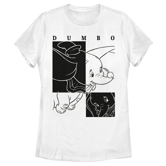 Women's Dumbo Contrasted Graphic Tee White Small