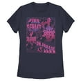 thumbnail image 1 of Women's Dumbo Pink Elephants on Parade Graphic Tee Navy Blue X Large, 1 of 4