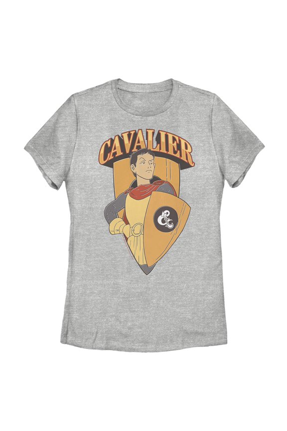 Women's Dungeons & Dragons Eric the Cavalier Cartoon Graphic Tee Athletic Heather X Large