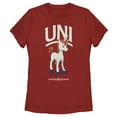 thumbnail image 1 of Women's Dungeons & Dragons Uni Unicorn Pose Cartoon  Graphic Tee Red Medium, 1 of 3