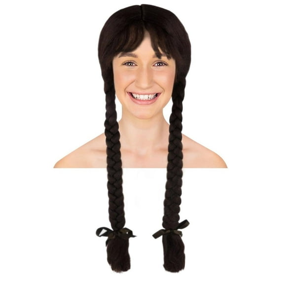 HPO Adult Women's Dutch Wig | Multiple Colors Option Long Braided Wig | Premium Breathable Capless Cap