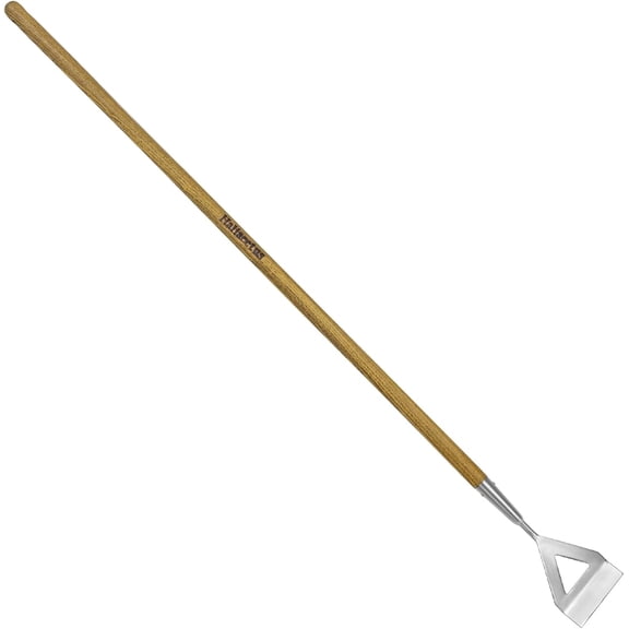 Women's Dutch Hoe, 51'' Long Handle Dutch Hoe Weeder for Standing to Remove Weeds, Stainless Steel Push Pull Weeder for Weeding in Between Seedlings, Removal of Moss and Soil Loosening