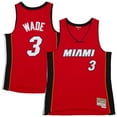 thumbnail image 1 of Women's Dwyane Wade Red Miami Heat 2005/06 Hardwood Classics Swingman Jersey, 1 of 4