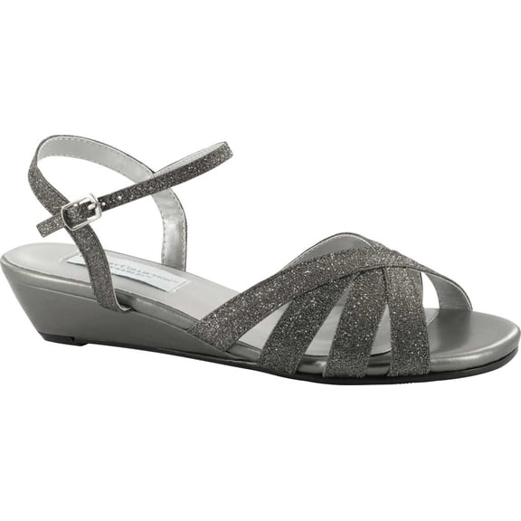 Dyeables Emma Women's Sandal 7 C/D US Pewter, Pewter, Size 7.0