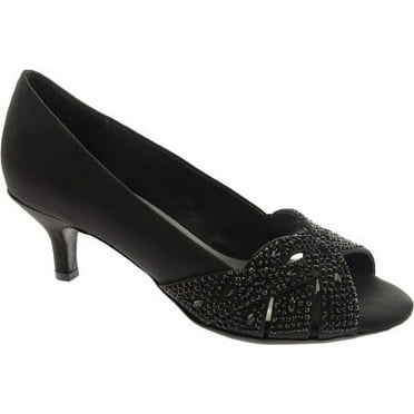 Women's Dyeables Tracy Black Satin 8.5 B