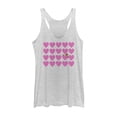 thumbnail image 1 of Women's E.T. the Extra-Terrestrial Valentine Hidden Alien Heart Racerback Tank Top White Heather Small, 1 of 3