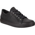 thumbnail image 1 of Women's ECCO Soft Classic Lace Sneaker Black/Black/Black Suede/Nubuck 35 M, 1 of 6