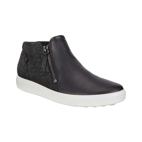 Women s ECCO Soft Low Cut Zip Bootie Walmart