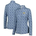 thumbnail image 1 of Women's EPNY  Blue  Presidents Cup  Broken Geometric Print Quarter-Zip Pullover Top, 1 of 3