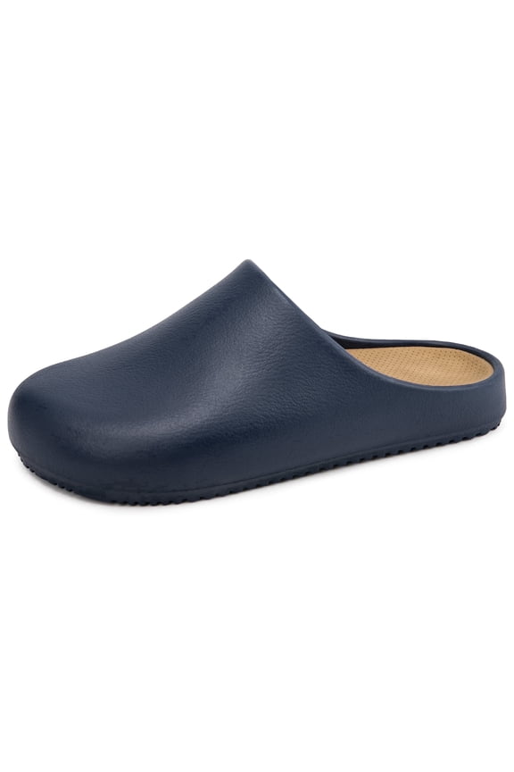 Women's EVA Clogs Garden Shoes Slip-on Indoor Outdoor Lightweight Comfort Soft Cushioned Insole with Arch Support Slip Resistant Sandals(Navy 8)