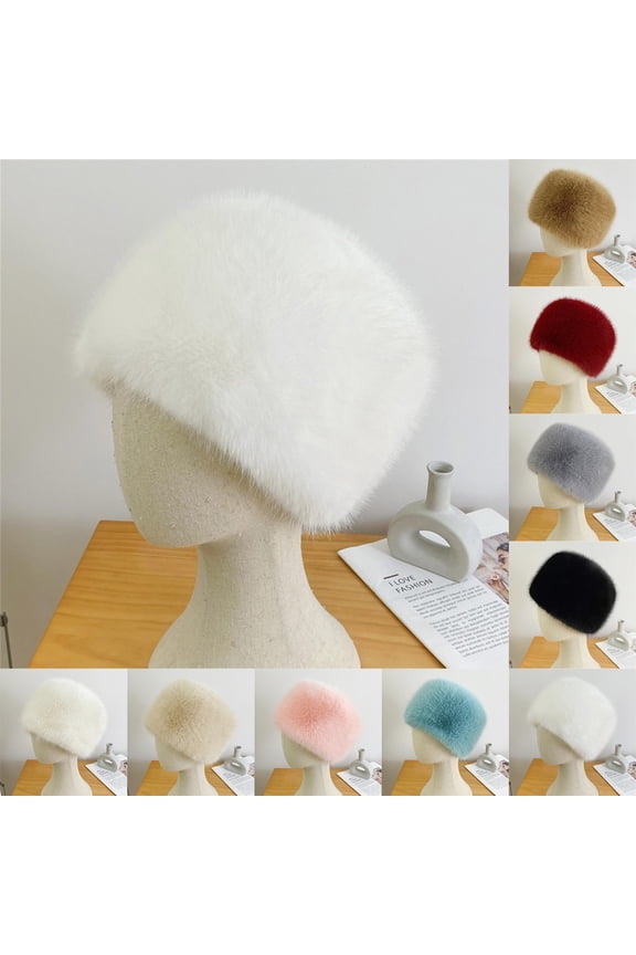 Women's Ear Flap Bucket Hat, Plush Fleece Lined Fisherman Beanie, Warm Winter Cap for Skiing, Snowboarding & Outdoor Activities Khaki