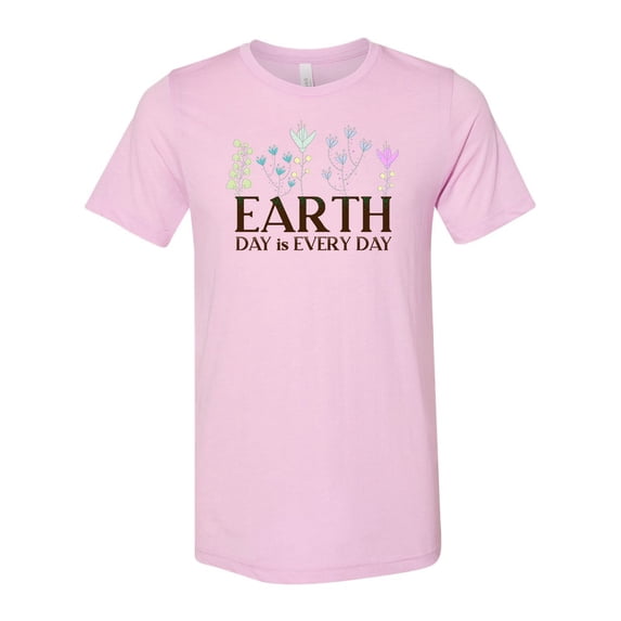Women's Earth Day Is Every Day Short Sleeve T-shirt-Lilac Triblend-xxl