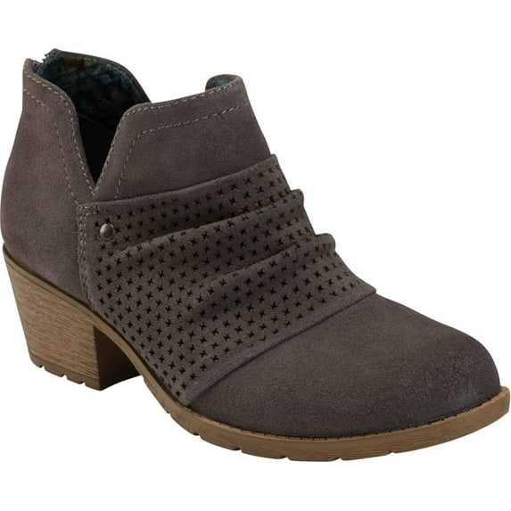 Women's Earth Origins Oakland Amanda Ankle Bootie Grey Suede 8.5 M
