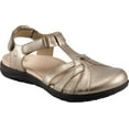 thumbnail image 1 of Women's Earth Origins Sierra Slingback Closed Toe Sandal Platinum Pearlized Eco Leather 6 M, 1 of 5