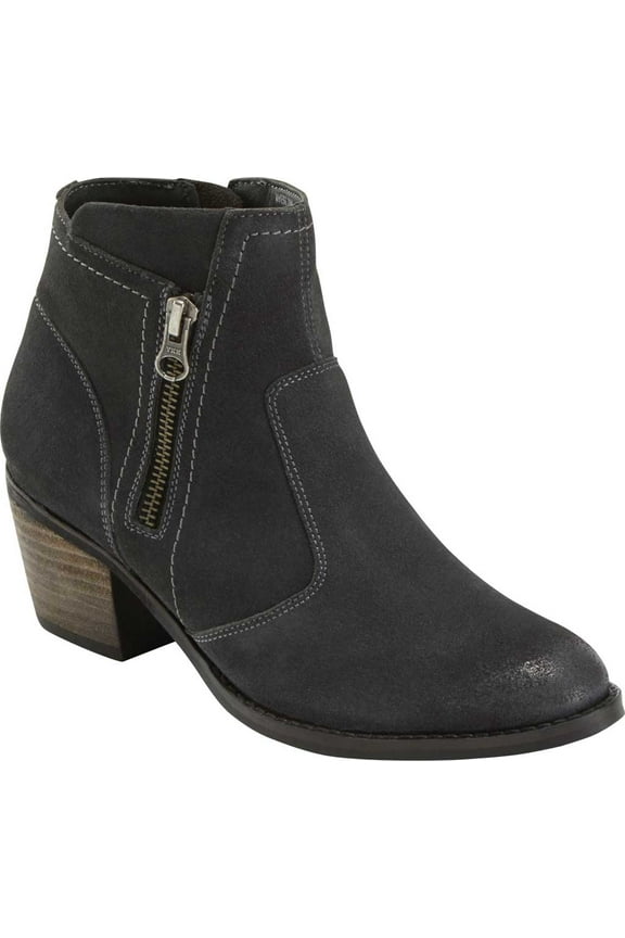 Women's Earth West Ralston Ankle Bootie Grey Suede 9 M