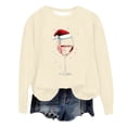 thumbnail image 1 of Women's Easter Day Bunny Printed Sweatshirt Funny Rabbit Crew Neck Pullover Casual Long Sleeve Shirt Tops, 1 of 4