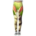 thumbnail image 1 of Women's Easter Print Leggings Rabbit Egg Pattern Green M, 1 of 7