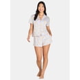 thumbnail image 1 of Women’s Easter Print Shorty Notch Collar Pajama Set from Way to Celebrate, 2-Piece, Sizes XS-3X, 1 of 4