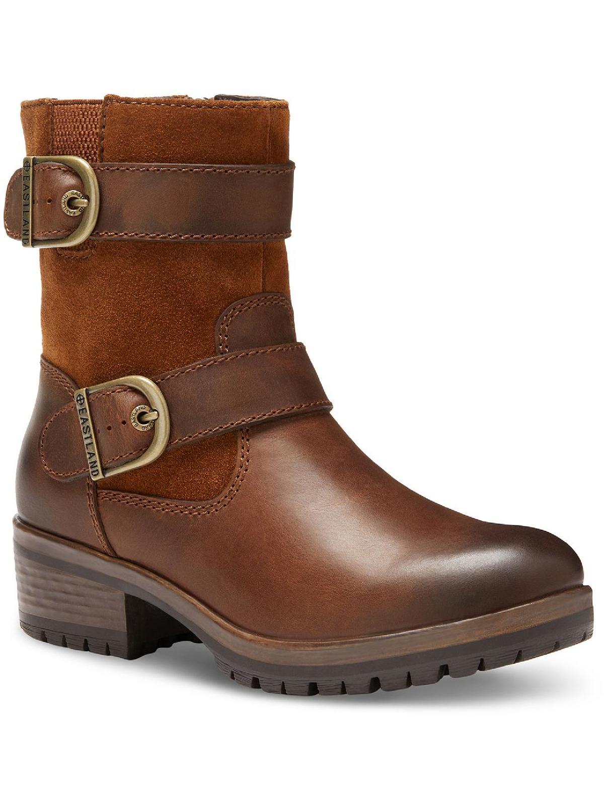 Eastland Womens Gracie Leather Comfort Motorcycle Boots