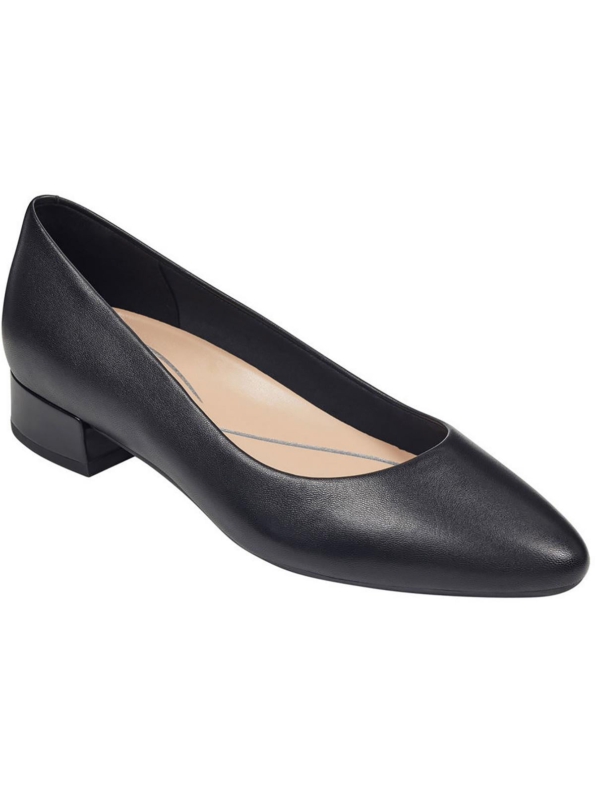 Easy Spirit Womens Caldise Leather Low Heel Block Heels