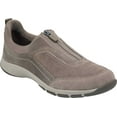 thumbnail image 1 of Easy Spirit Cave Women's Suede Front Zip Cushioned Sneakers Taupe Size 9.5, 1 of 6