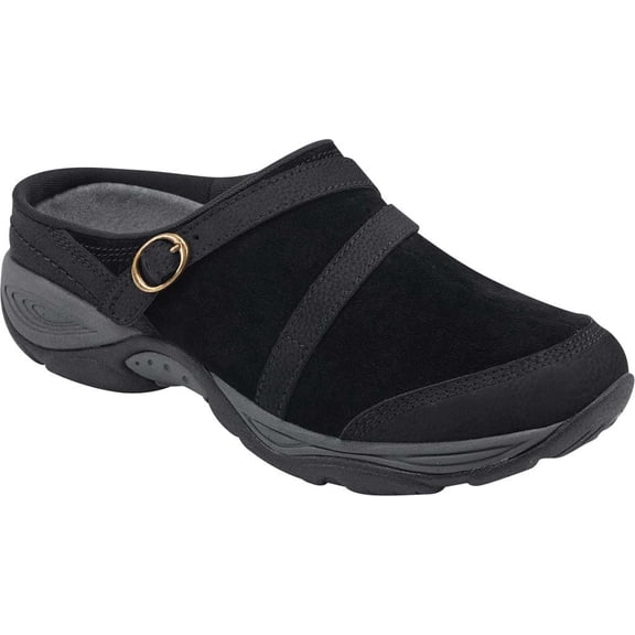 Women's Easy Spirit Equinox Mule Black Suede 6 M