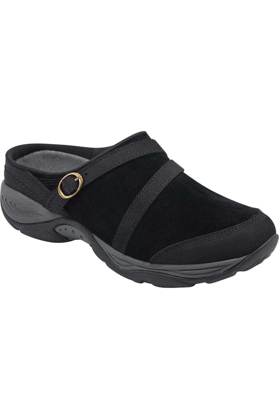 Women's Easy Spirit Equinox Mule Black Suede 7.5 N