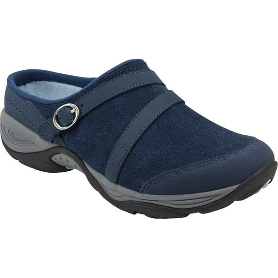 Women's Easy Spirit Equinox Mule Dark Blue Suede 6 W