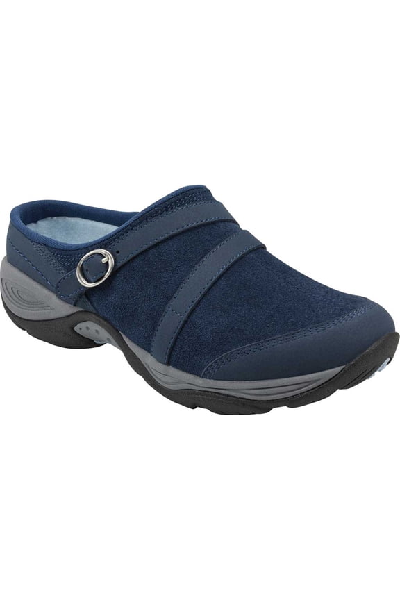 Women's Easy Spirit Equinox Mule Dark Blue Suede 7.5 WW