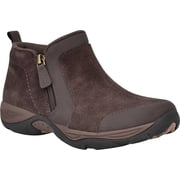 Womens Easy Spirit Evony Bootie Dark Brown Softy Suede/Cherokee PU 6.5 M