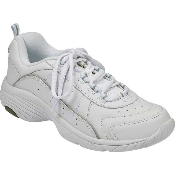 Women's Easy Spirit Punter White/Light Gray Leather 5.5 M