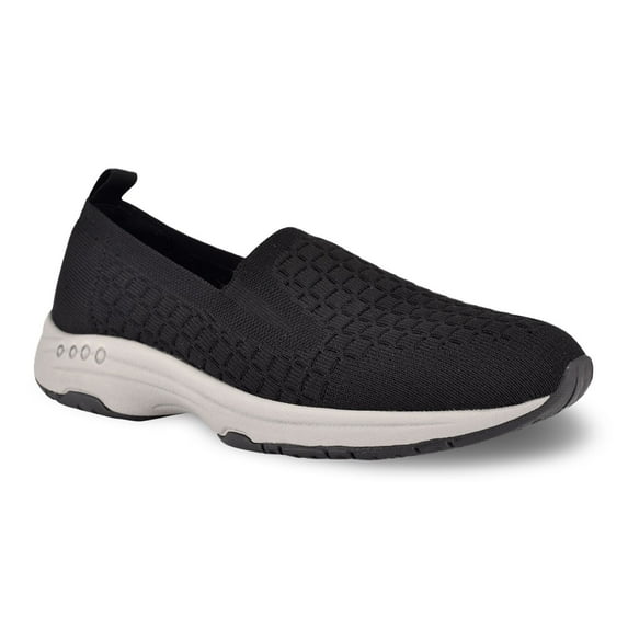 Easy Spirit Tech Women's Knit Slip-On Shoes Color: Black Size: 8.5 WIDE