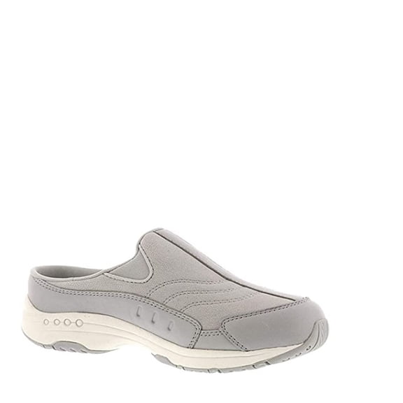 Easy Spirit Traveltime Women's Leather Mules Color: Gray Size: 8.5 WIDE