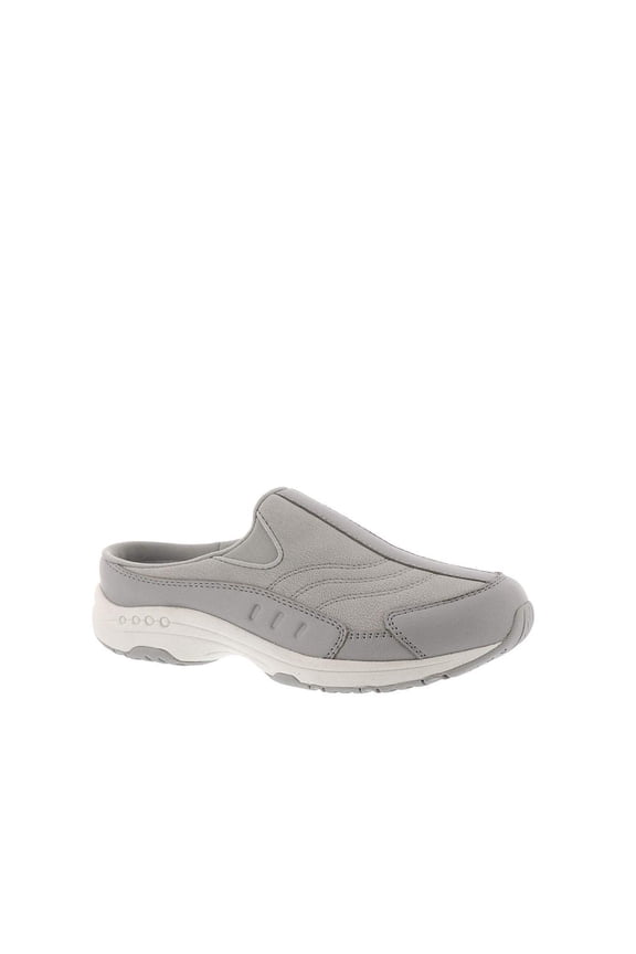 Traveltime Women's Leather Mules Color: Gray Size: 8