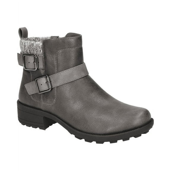 Easy Street Kourt Easy Works Women's Slip Resistant Ankle Boots Color: Gray Size: 8