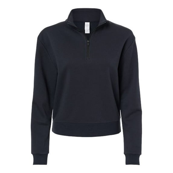 Women's Eco-Cozy Fleece Mock Neck Quarter-Zip Sweatshirt
