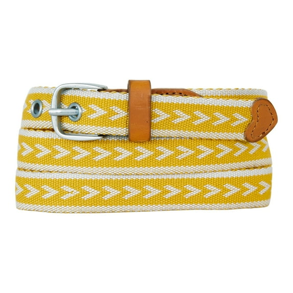 Women's Eddie Bauer 0.8-in. Cascade Woven Belt Color: Dark Marigold Size: XL
