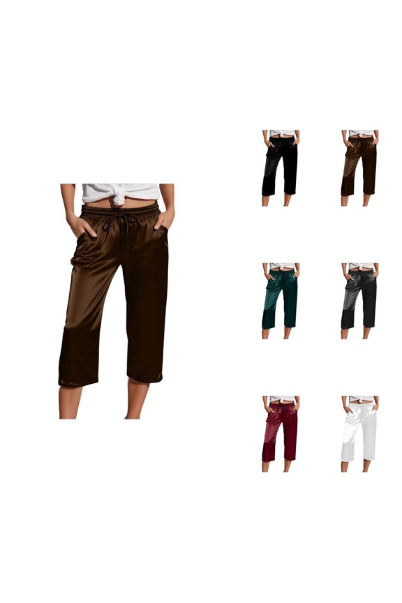 Women's Effortless Everyday Slim Fit Mid-Rise Skinny Leg Pants, Ultra-Stretch Breathable Fabric, Solid Color Casual Work & Daily Wear