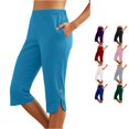 thumbnail image 1 of Women's Effortless Everyday ’s Casual Pants: Slim Fit Mid Rise Capris for Modern Comfort and Versatility Loose Pants for Women Casual Summer Women Summer Pants Casual Summer Pants plus Size, 1 of 7