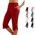 thumbnail image 1 of Women's Effortless Everyday ’s Casual Pants: Slim Fit Mid Rise Capris for Modern Comfort and Versatility Loose Pants for Women Casual Summer Women Summer Pants Casual Summer Pants plus Size, 1 of 7