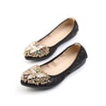 thumbnail image 1 of Women's Egg Roll Shoes Non-slip Soft Sole Pointed Toe Rhinestone Single Shoes Flat Shoes Ladybird Shoes, 1 of 4