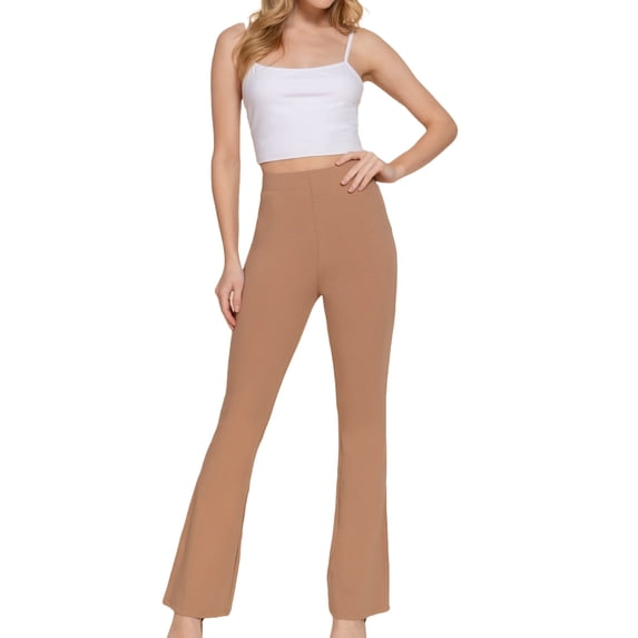 Women's Elastic Slim Flare Yoga Pants with Comfortable Stretch Fit