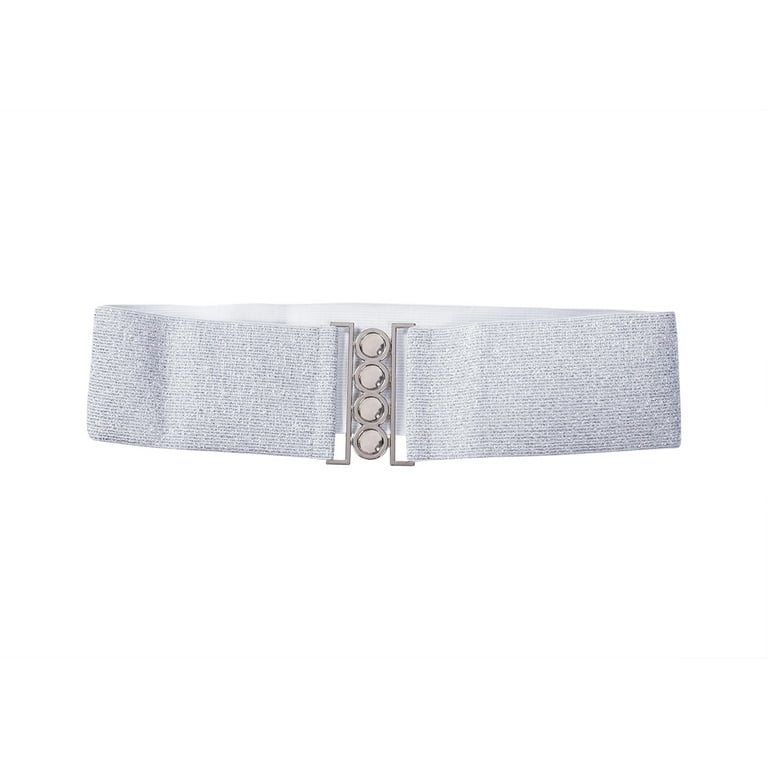 Silver elastic belt outlet