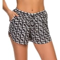 thumbnail image 1 of Women's Elastic Waist Boho Print Shorts, 1 of 6