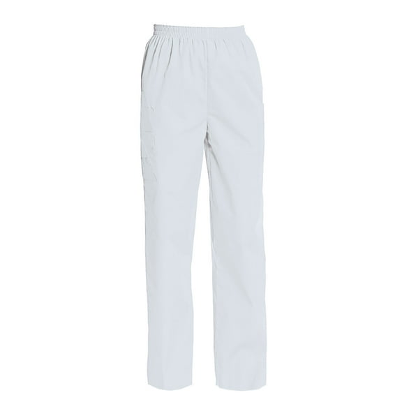 Women's Elastic Waist Cargo Scrub Pants